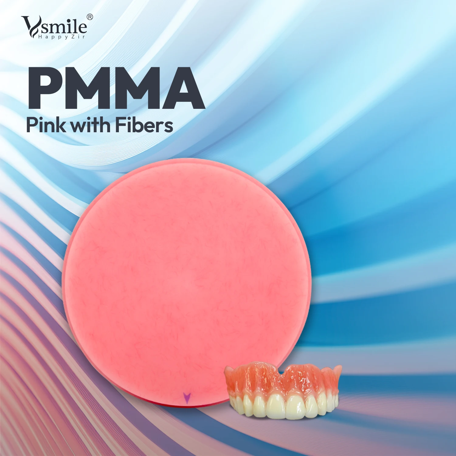 

1 шт., 98 мм, розовый блок из ПММА для стоматологической лаборатории, однослойный розовый с волокнистым цветным диском из ПММА для использования в стоматологической лаборатории CADCAM