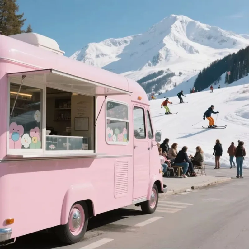 Catering mobile Succo di birra Bar Rimorchio alimentare Caffè personalizzato Gelato Hamburger Pizza BBQ Camion fast food