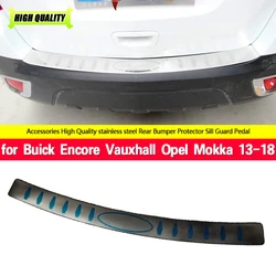 Stainless Steel External Rear Bumper Protector Sill Trunk Guard Cover Trim for Vauxhall Opel Mokka/Buick Encore 2013-2018