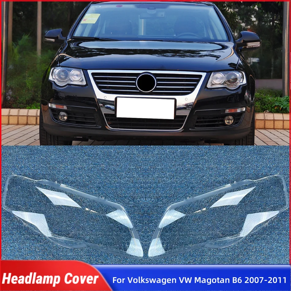

Для Volkswagen VW Magotan B6 2007 2008 2009 2010 2011 Автомобильная передняя фара, крышка объектива, абажур, фары, стекло