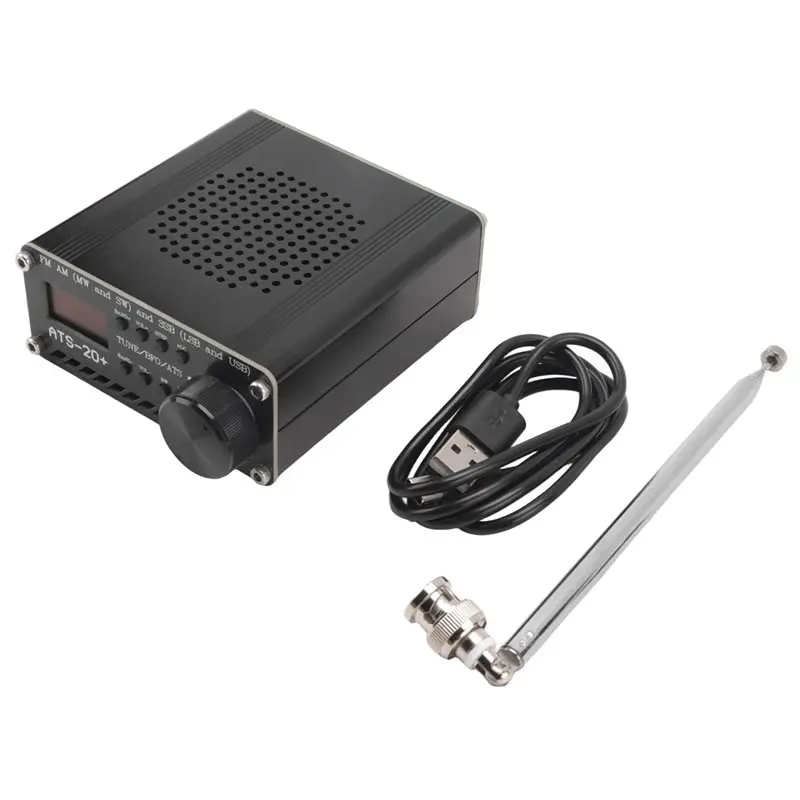 

Портативный радиоприемник Si4732 ATS-20+ ATS20 для дома, приемник коротковолнового радио, FM AM (MW SW) и SSB (LSB USB) с антенной