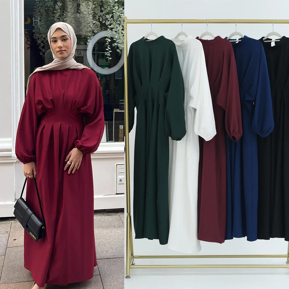 

Abayas for Modest Muslim Women Prayer Long Maxi Dresses Turkey Dubai Arabic Islamic Robe Kaftan Party Eid Tunic Caftan Jalabiya