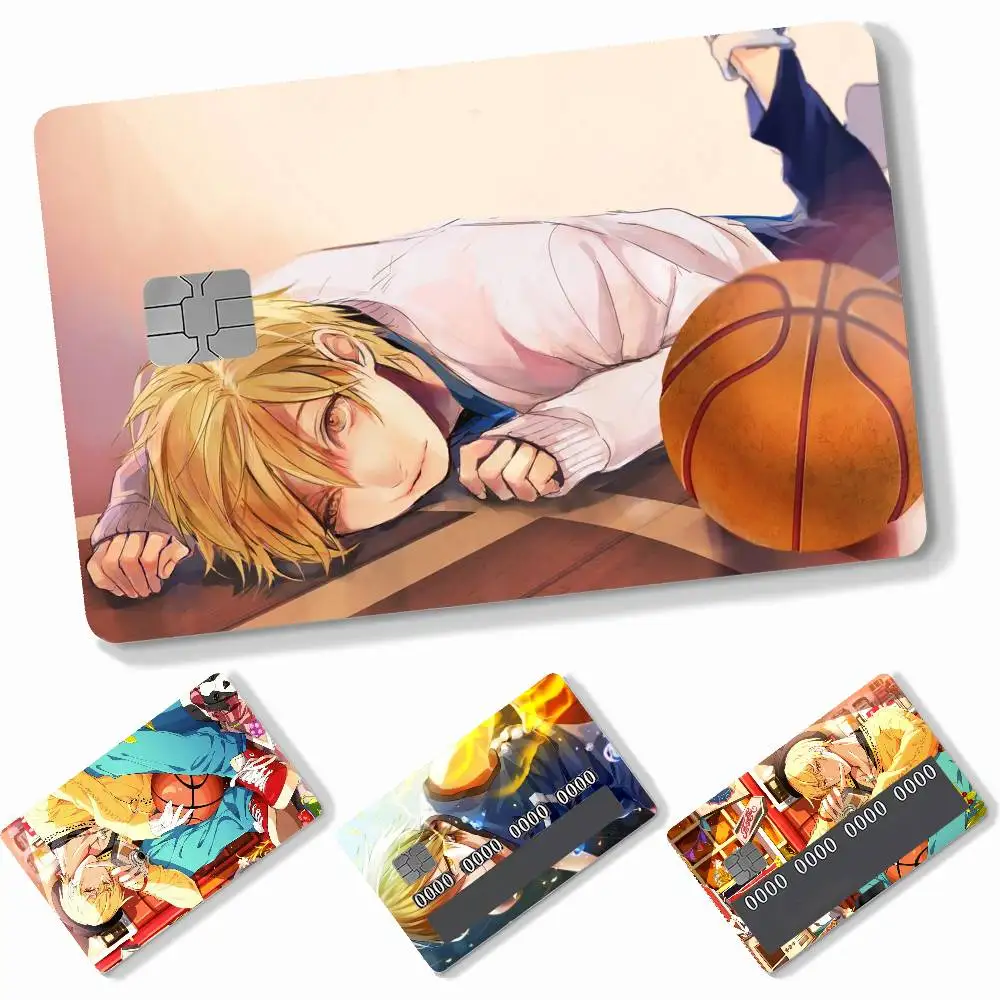 Anime Character Ryota Kise  4pcs Credit Card Skin Stickers Suitable for Bank Debit Subway Bus Transit Pass Decorative Cover