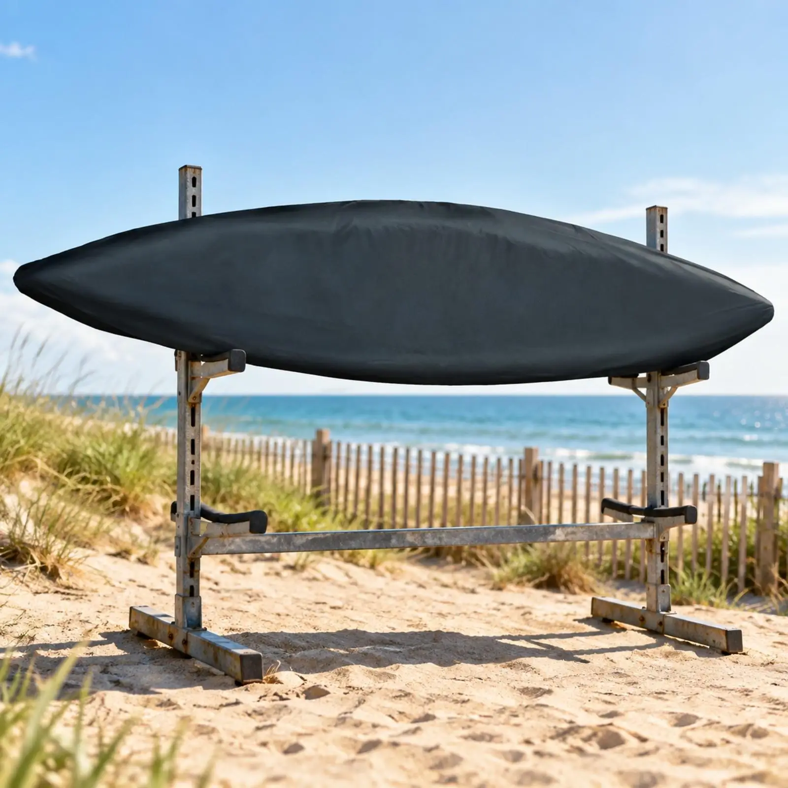 Boat Shade Cover for Kayak Accessories Waterproof Oxford Cloth Canoe Cover Fits 2.1-2.5m Long with Tailored Pointed Shape