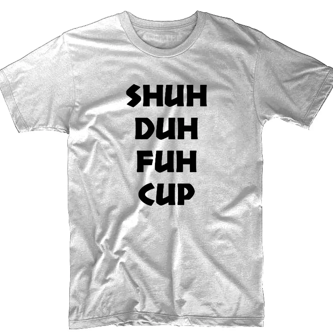 

Shuh Duh Fuh Cup T Shirts Men Letters Print Tee Shirts Pure Cotton Comfy Unisex Tops Clothes Vintage Retro Casual Camisas Shirts