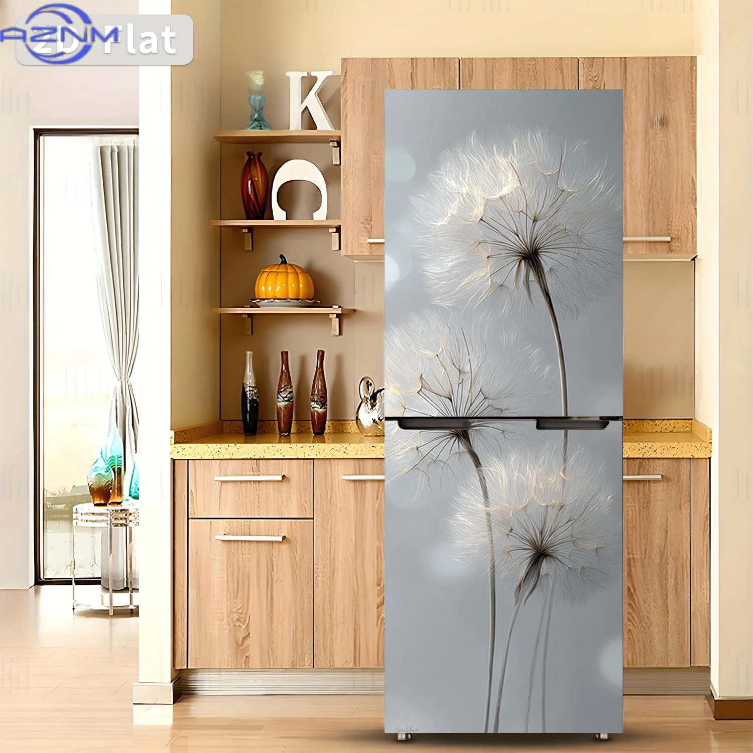 2D Flat Printing 1pc Refrigerator Sticker 60×180cm 
