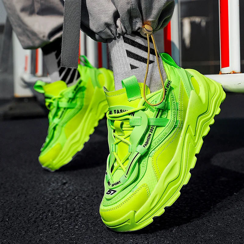 Fashion Men Casual Platform Women White Shoes Trend Breathable Sneakers canvas boots running shoes Man Platform Shoes Footwear