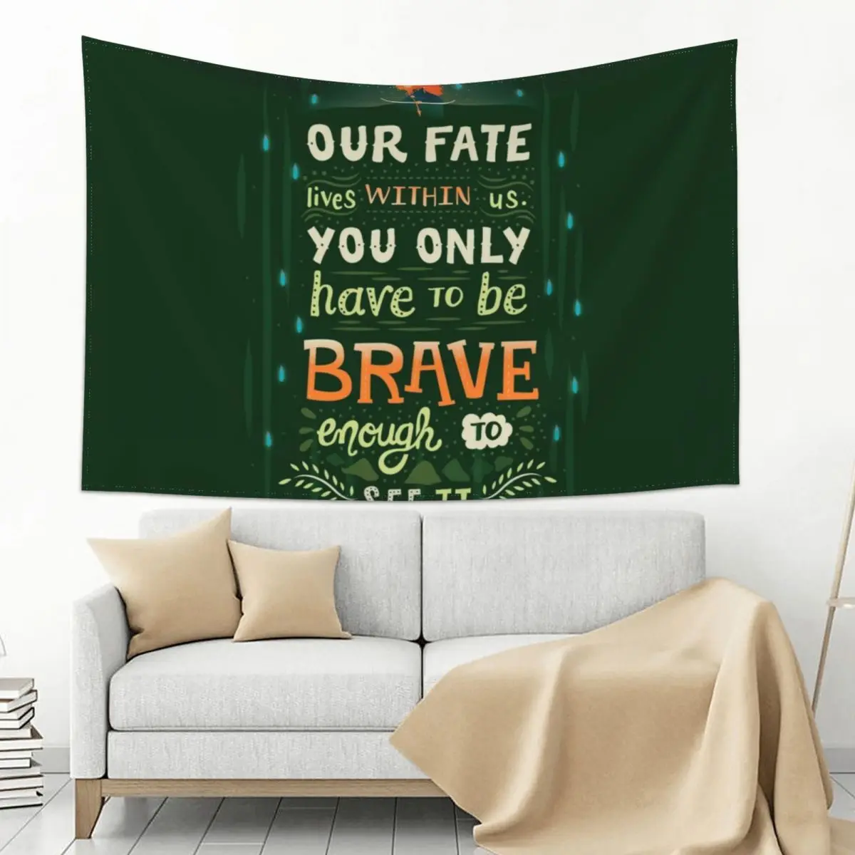 

Would you change your fate Tapestry Wall Hanging Wall Decoration Bedroom Carpet On The Wall Tapestry