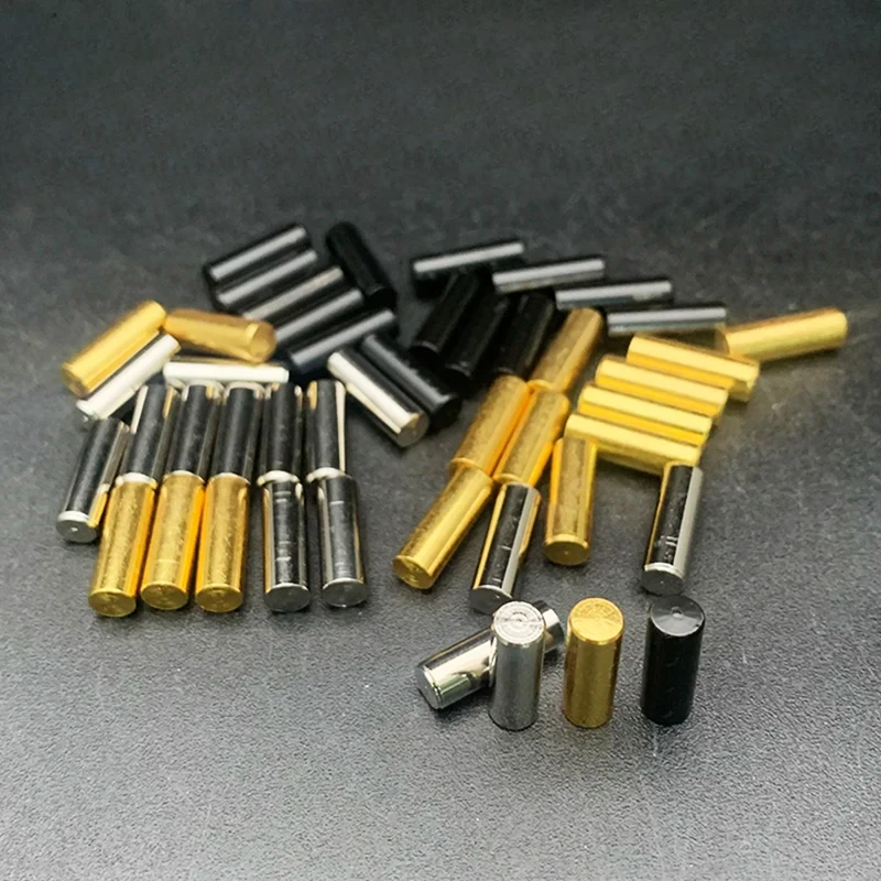 

50Pcs Fingerprint Top 5x15MM Guitar Pickup Polepiece Pole Slug Rods 15mm Length 5mm Diameter Black/Gold/Chrome