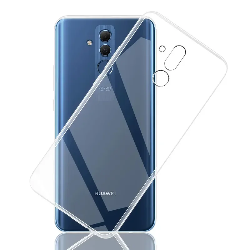 Für huawei mate 20 lite fall klares silikon weiches tpu telefon hüllen abdeckung für huawei mate 20 pro 20 lite funda transparentes coque gel