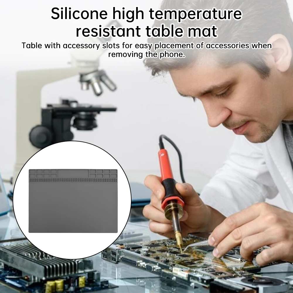 Riparazione del telefono cellulare pad isolante in silicone pad resistente alle alte temperature banco da lavoro pad di saldatura pad in silicone pad di riparazione digitale