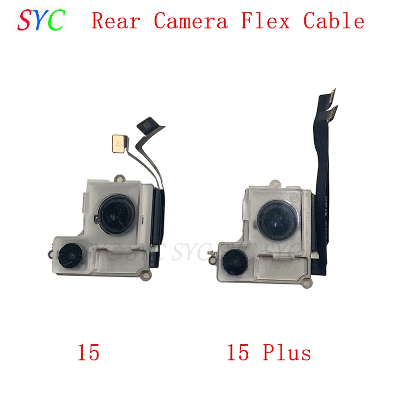 Rear Main Camera Flex Cable For iPhone 15 Pro Max 15 Plus Back Big Camera Repair Parts