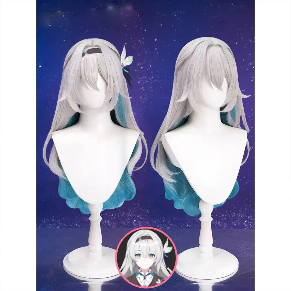 

Ark Of Tomorrow Pure Grey Ephratha SP Lamb Cosplay Wig, Tiger Mouth Hairpin