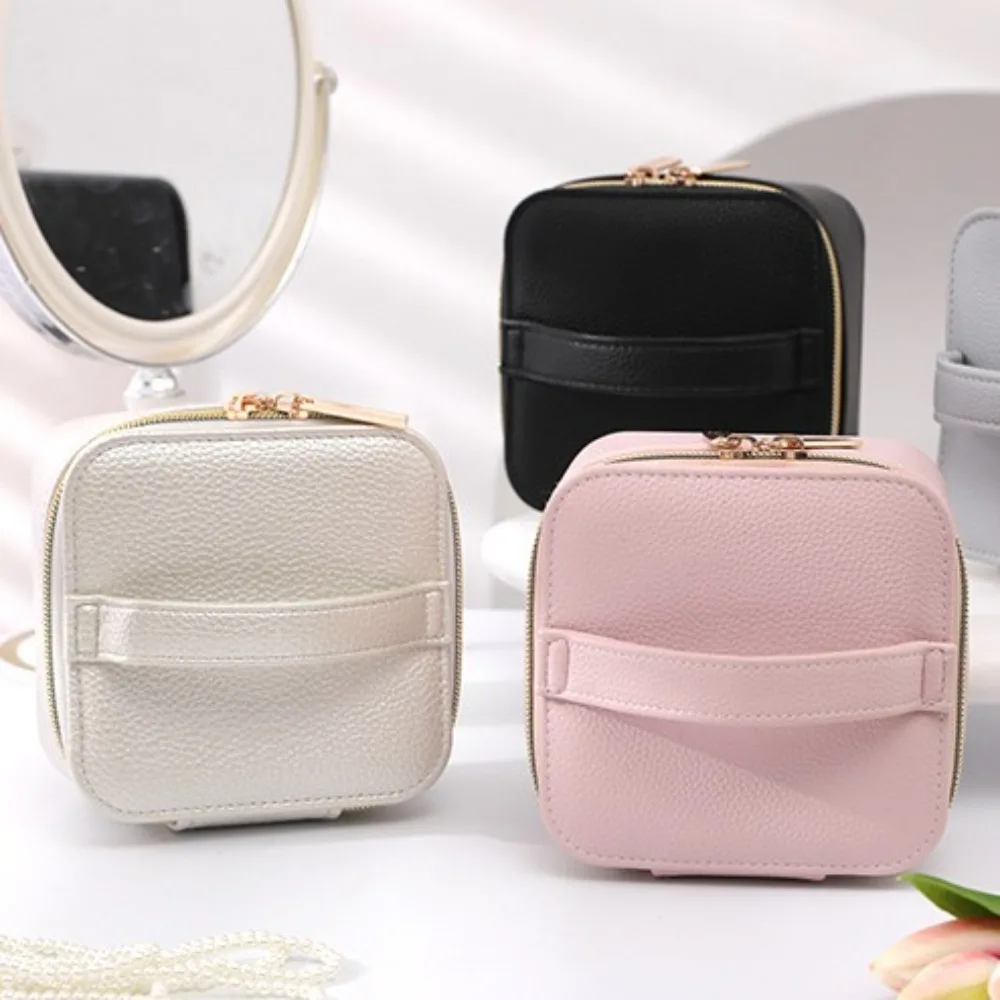 Exquisite Jewelry Storage Box Cosmetic Bag Jewelry Display Foldable Jewelry Roll Portable Convenient Jewelry Organizer Necklace