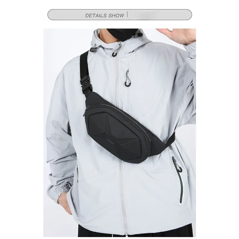 1pcs Adjustable Padded Fabric Bag Sturdy Buckle Functional Style Waist Pack For Short City Travel Street Visit Daily Storage