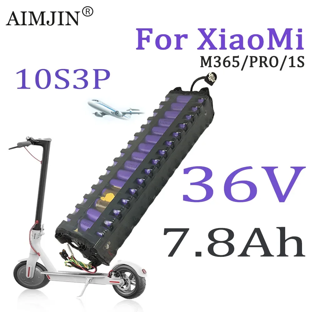 10S3P 100% New Original 36V 7800mAH  18650 Lithium Ion Battery Pack For Xiaomi  M365/Pro/1S Scooter