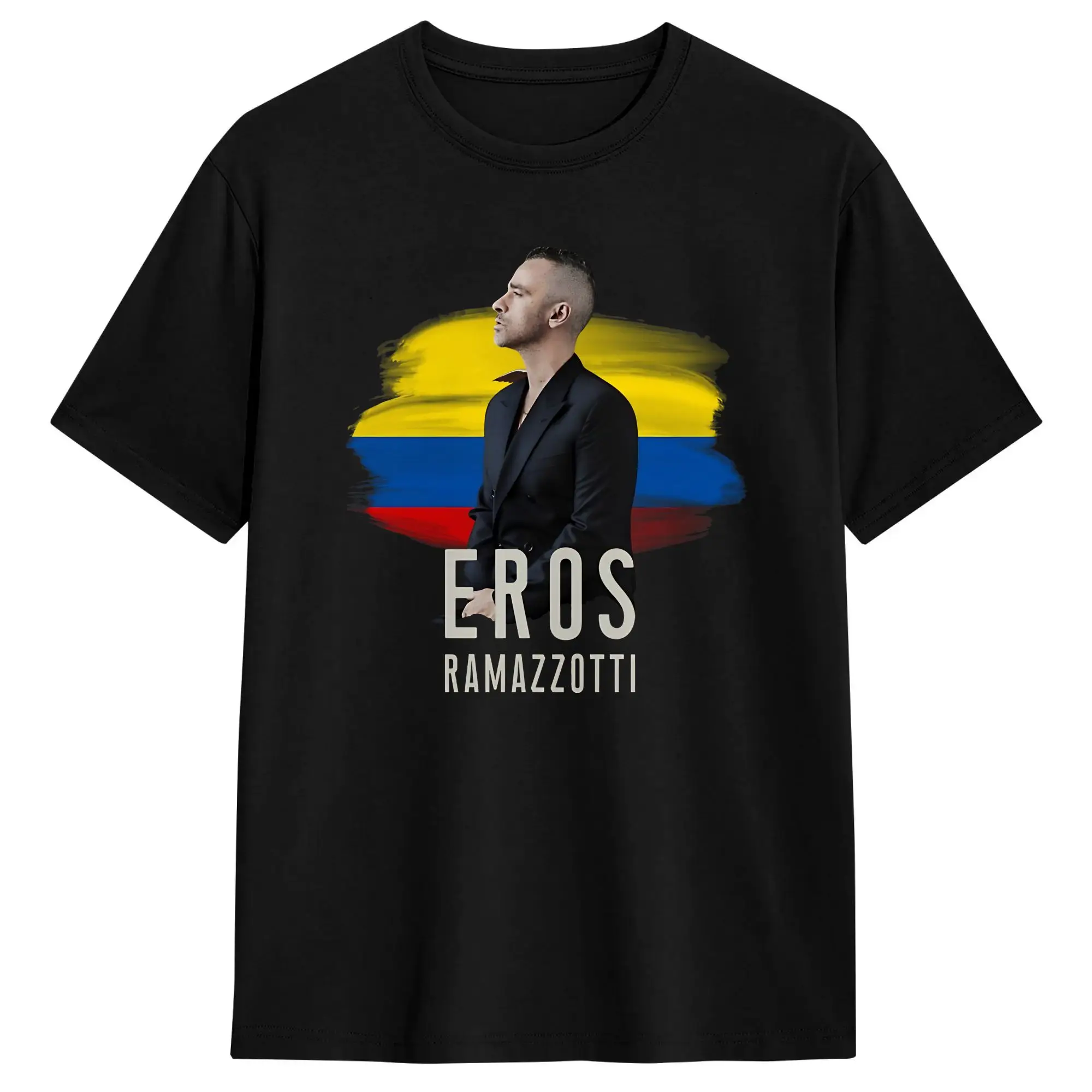 Camiseta de algodón Eros Ramazzotti para hombre, camisetas divertidas con cuello redondo, camisetas de moda, camisetas de gran tamaño, Dropshipping, verano 2026