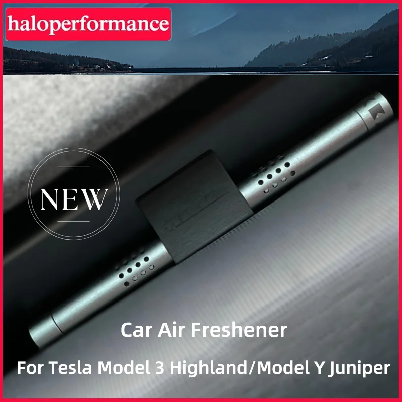 

Автомобильный освежитель воздуха для Tesla Model Y Juniper, невидимая приборная панель, воздуховыпускное отверстие, диффузор для духов, модель 3, Highland 2024, 2025, аксессуар