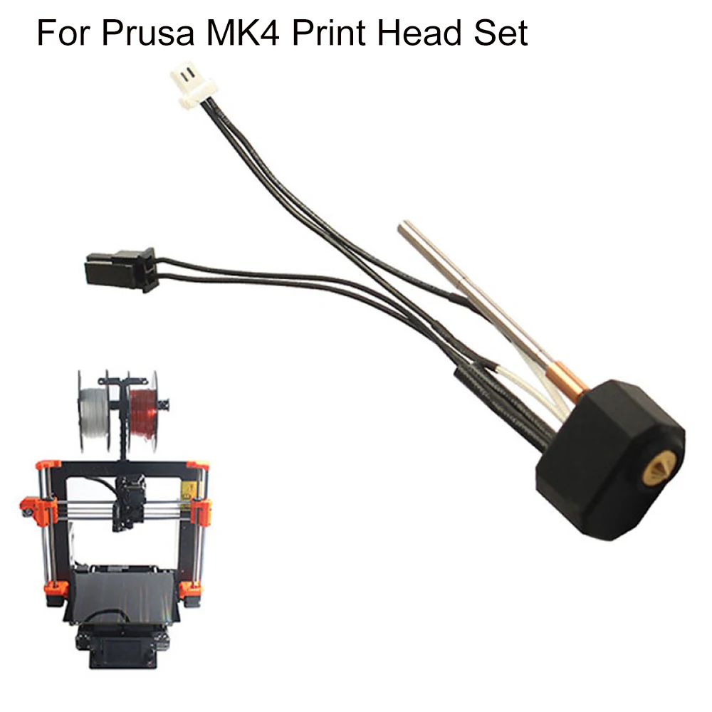 

For Prusa MK4 24V 40W Heater Cartridge Thermometer line and Heating Block Brass Nozzle Kit 3D Printer Extruder Accessories