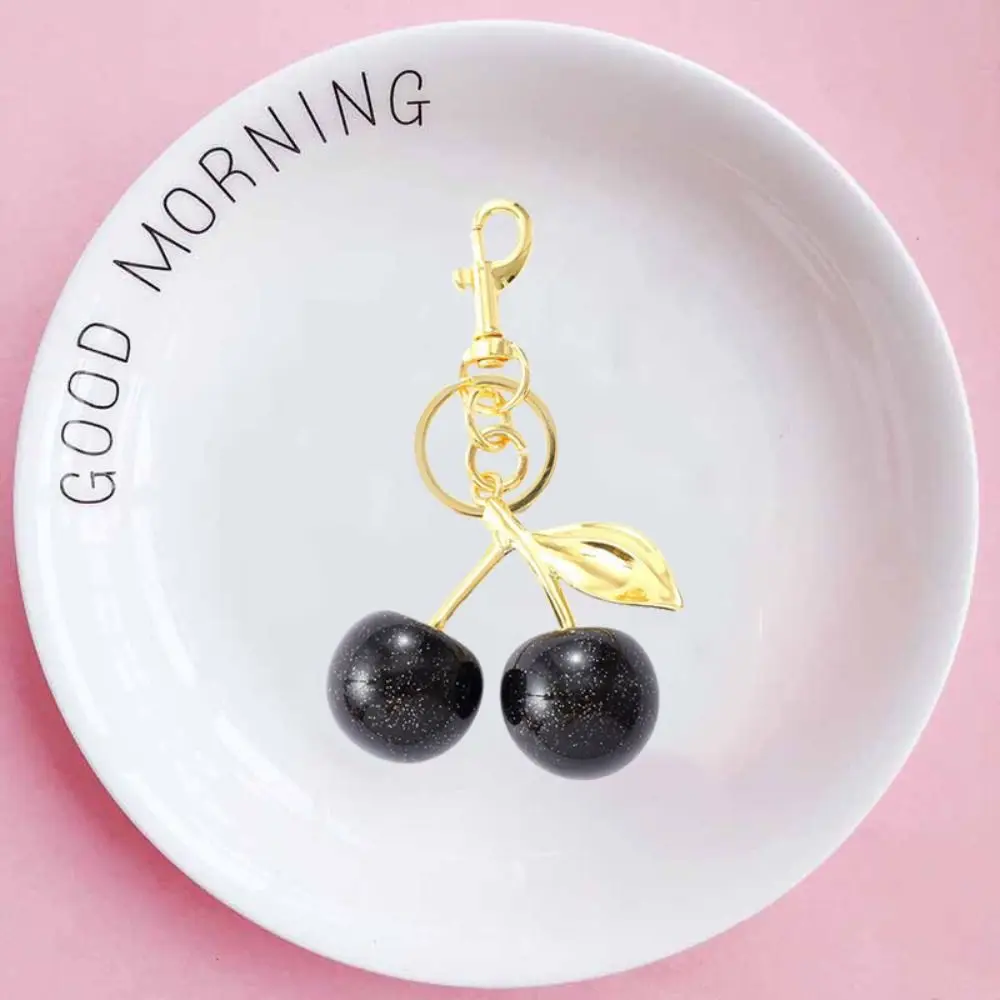 Bag Decoration Delicious Red Cherry Keychain Girl Heart Trinket Cherry Charm Handbag Pendant Y2K Anti-Lost