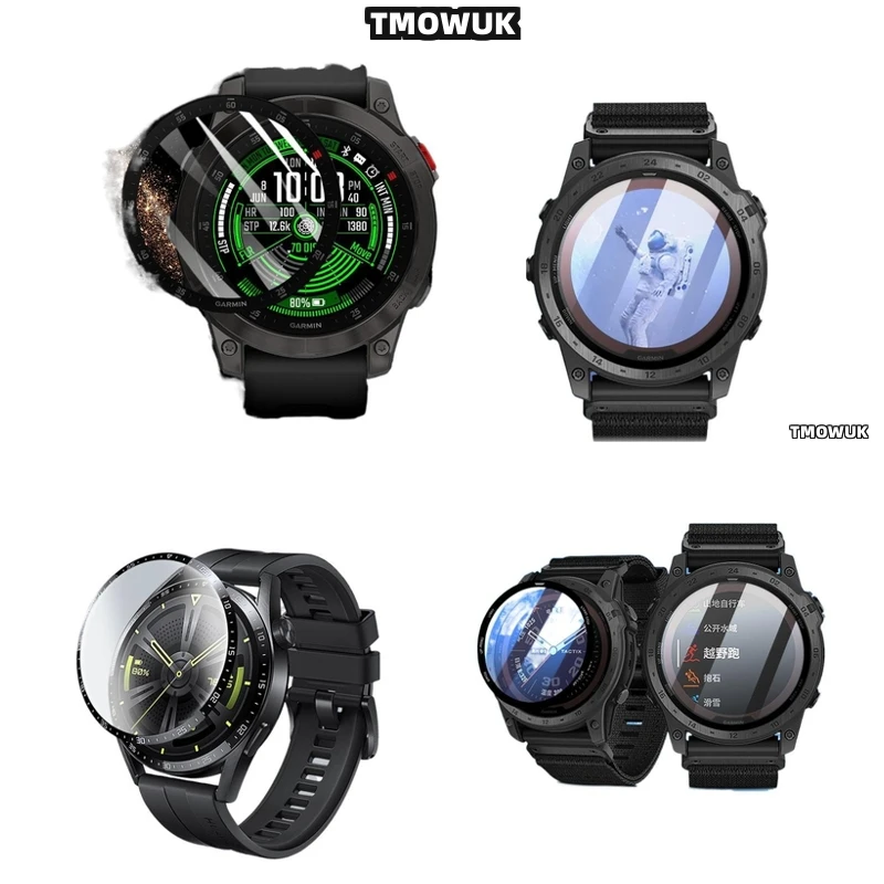 

For Garmin Fenix 6 7 8 7X 6X 7S 47mm 51mm Military Grade PMMA Film Tough And Reliable