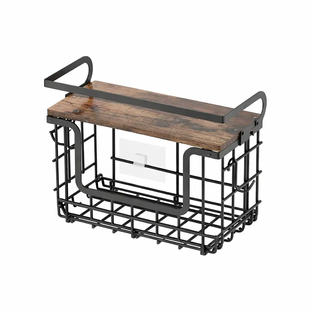 

Магнитная полка для холодильника из углеродистой стали, настенная, без сверления, для хранения специй, большая вместимость, экономия места