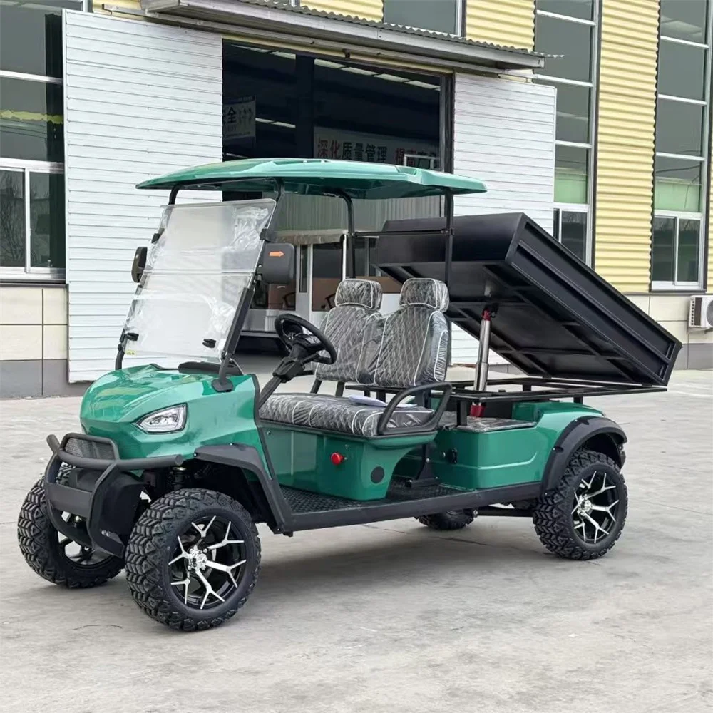 جودة عالية 4-عجلات مع نظام فرامل قرصية ببطارية ليثيوم 72 فولت مصنوع من عربة الجولف الكهربائية Factoryt 4WD