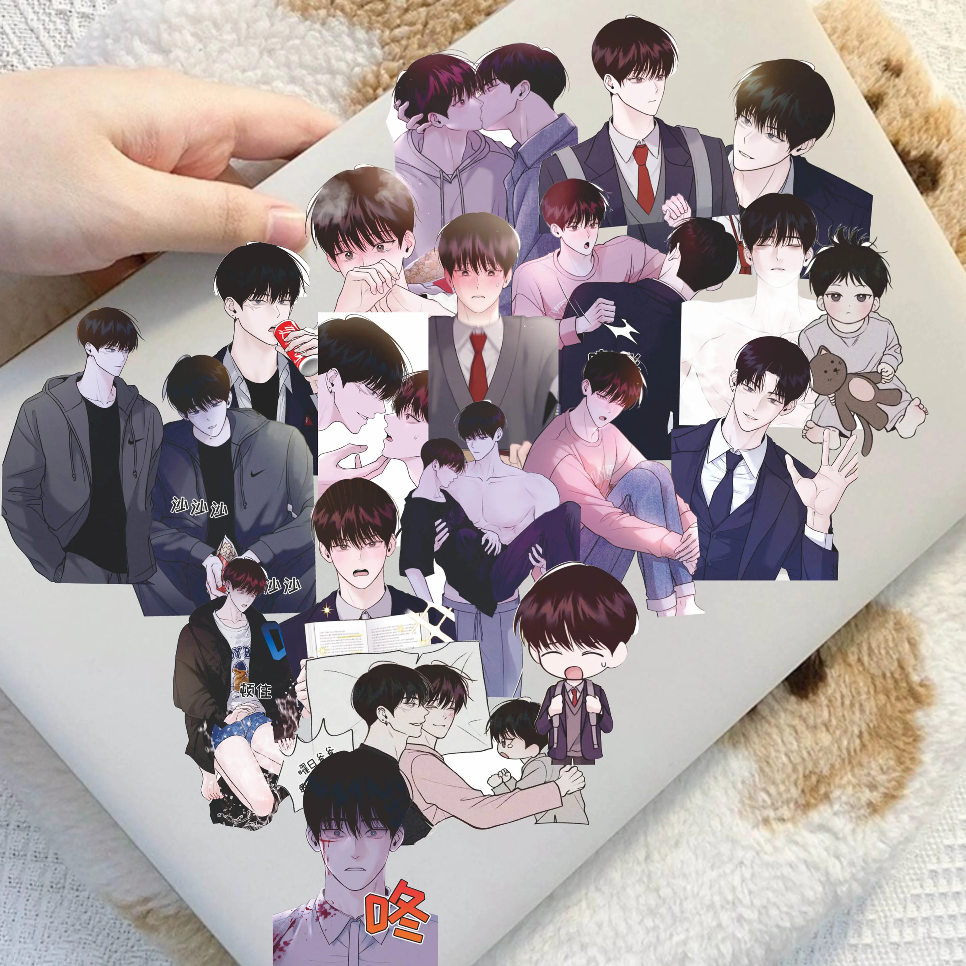 70Pcs Monday's Savior Animation Peripheral Stickers Diary Supplies Decorative Phone Case Cup Skateboard Graffiti Decals