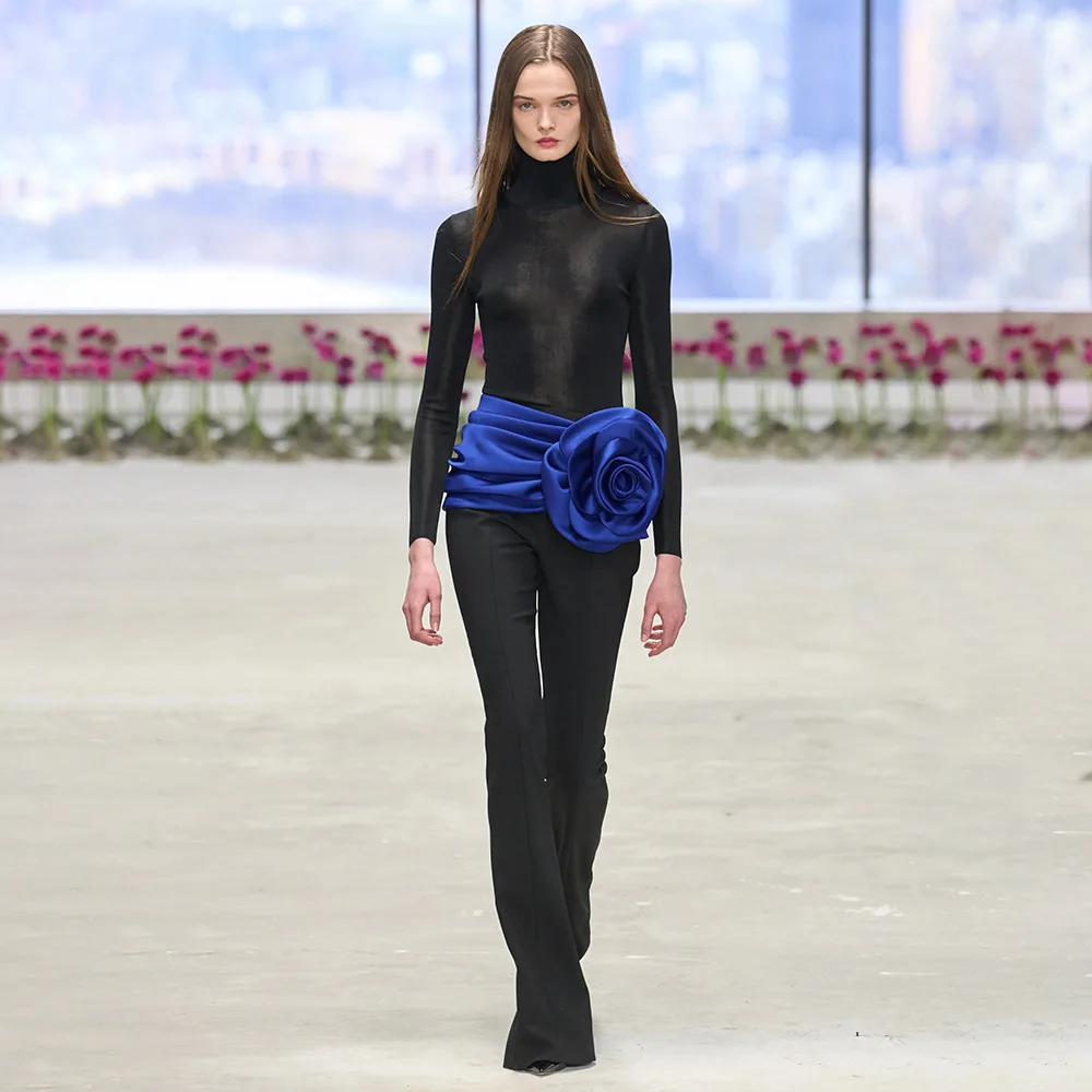 

Сексуальный повседневный комплект фланеди с уплотнением на талии, футболка, длинные брюки, женские зимние модные Ele Lady Sle