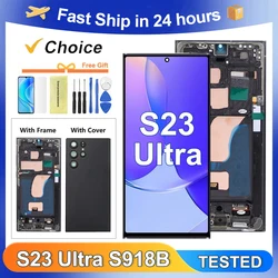 For Samsung S23 Ultra Tested S918B S918U S918W S918N S9180 LCD Display Touch Screen Digitizer Assembly Replacement