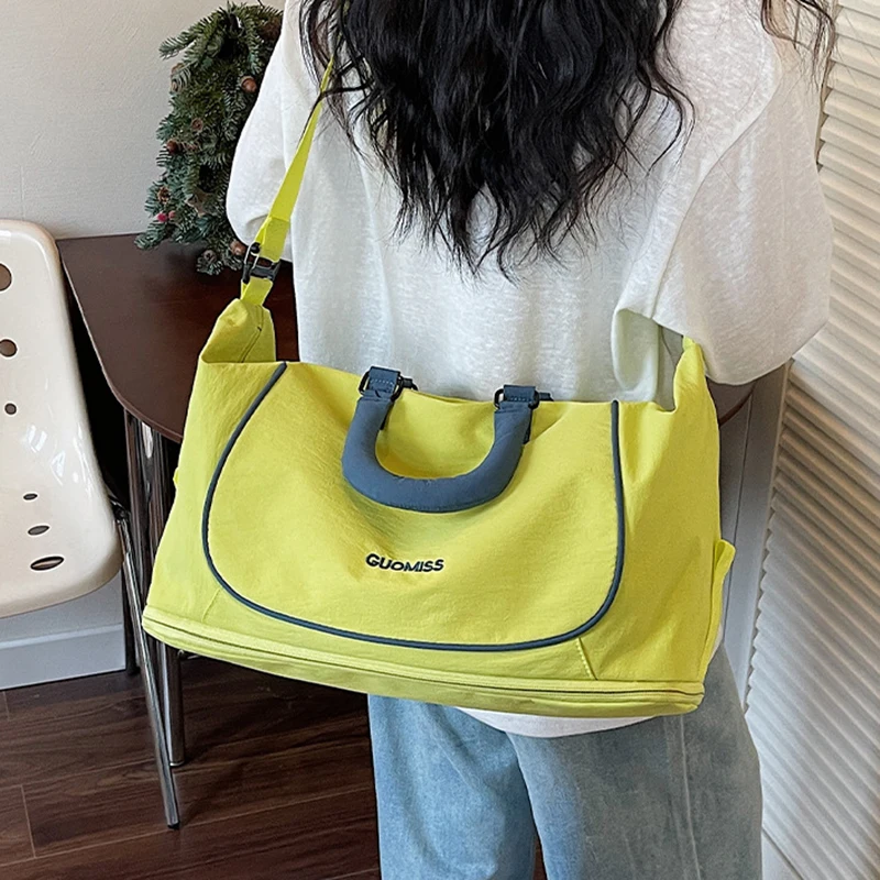 new-stylish-large-capacity-travel-bag-vintage-inspired-oxford-shoulder-bag-and-crossbody-bag-for-women-zipper-closure-duffle-bag