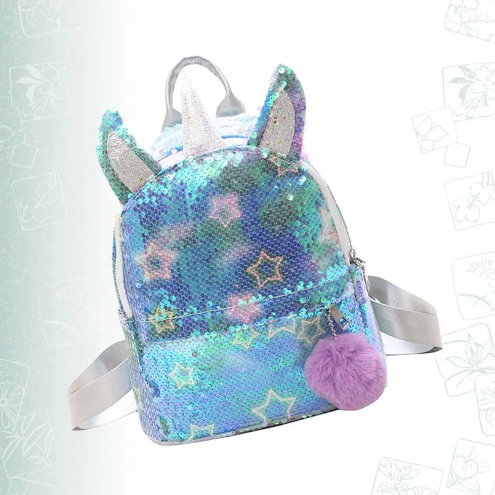 

Shiny Unicorn Backpack for Kids Strong Craftsmanship Waterproof Material Ideal for School Short Trips Festivals Party Gift
