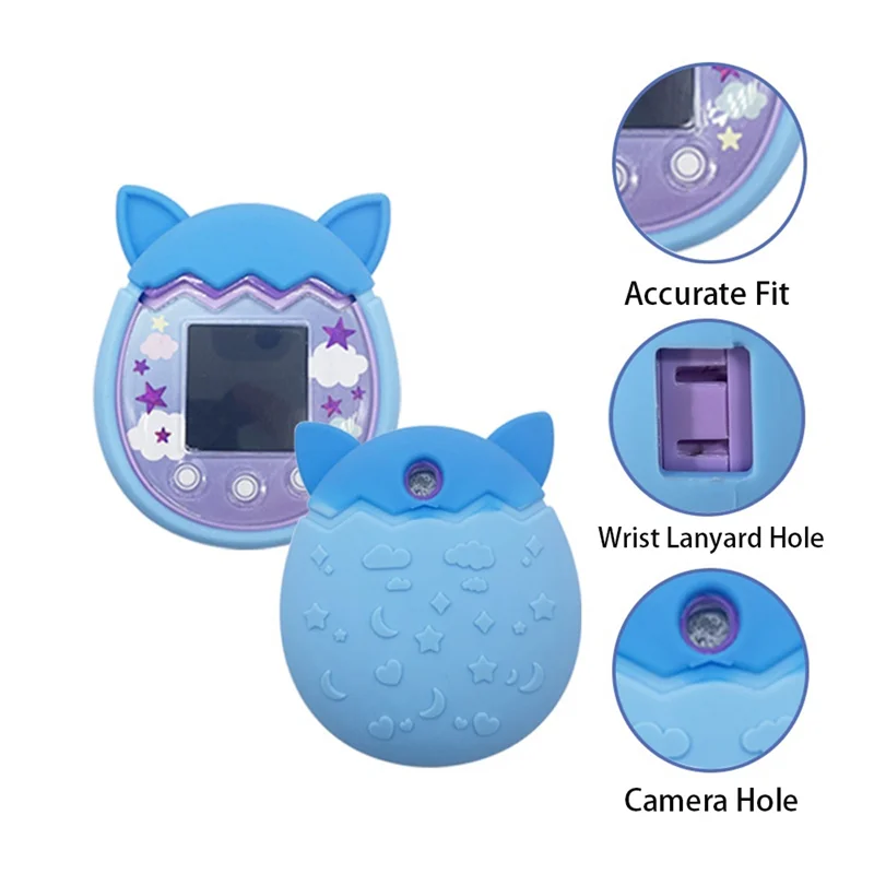 For Tamagotchi Pix Silicone Case Cover Virtual Electronic Pet Machine Cute Protective Cover Shell Waterproof