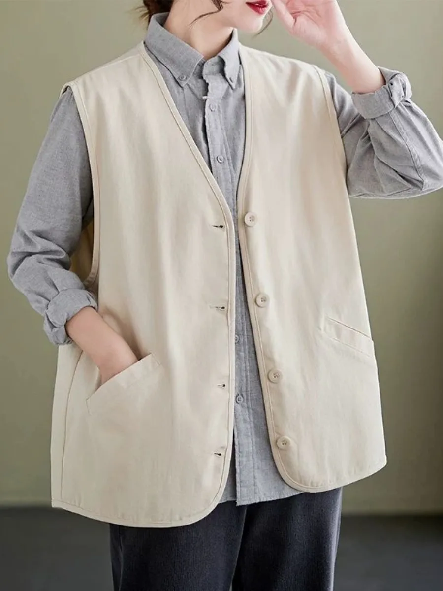 colete-de-algodao-solto-feminino-casual-com-decote-em-v-tamanho-grande-roupa-de-trabalho-agasalho-de-primavera-elegante-com-bolso-e-lenco-quadrado