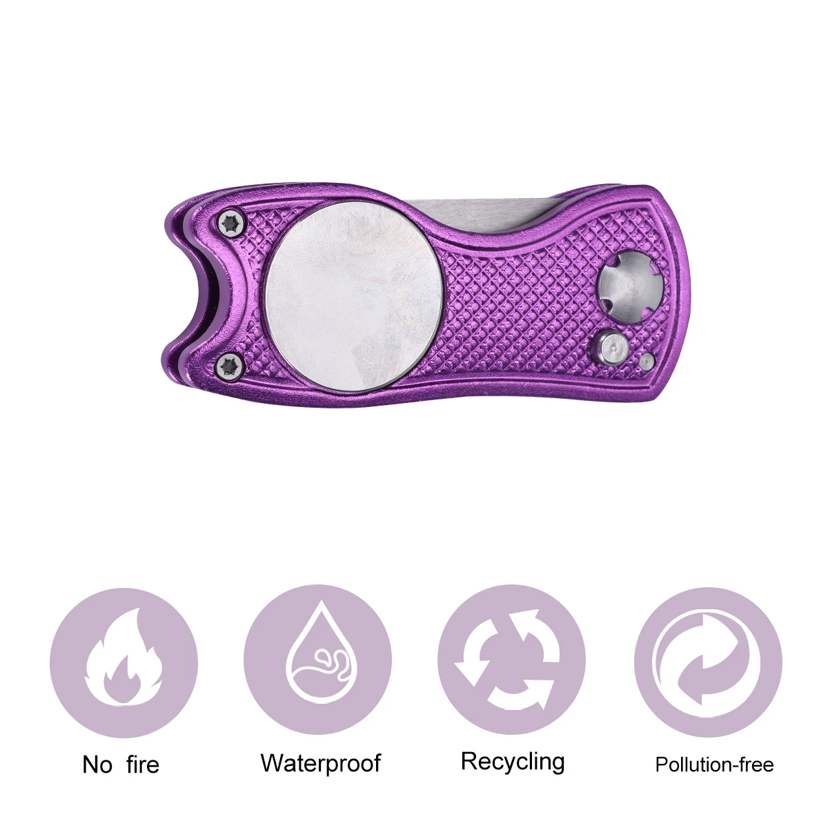 

Golf Divot Repair Tool Foldable Metal Marker Stainless Steel Aluminum Lightweight Durable Ergonomic Design Ball Marker Gifts