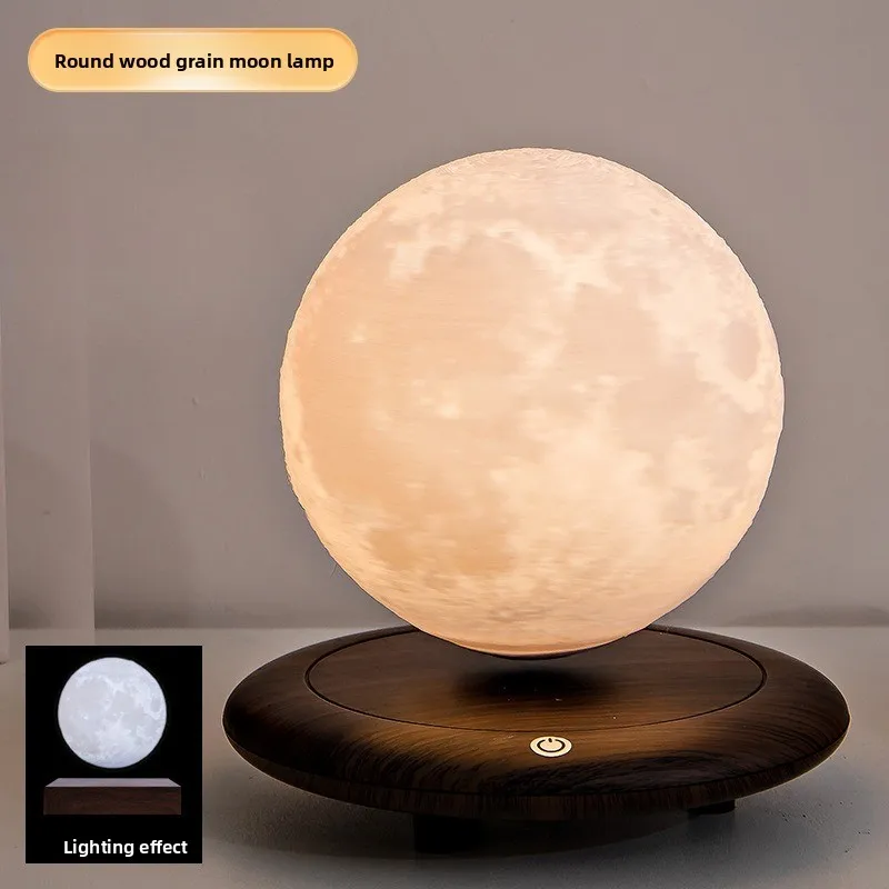 Maglev Ambient Desk Lamp Moon Lamp Home Creative Ornament Black Technology Desktop Jewelry Teachers' Day Gift