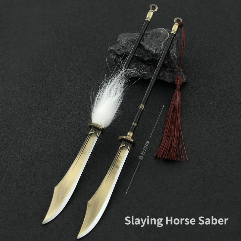 Film and Television Surrounding 22CM Chopping Horse Knife Zinc Alloy Weapon Model Decoration Collectibles Toys Christmas Gifts