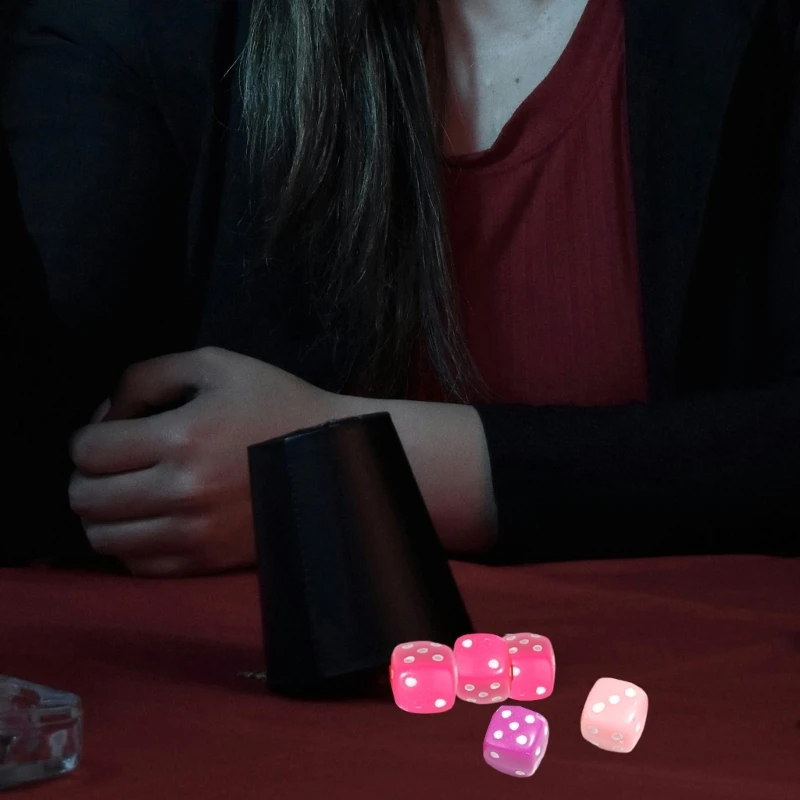 

50 Pcs/Set Colorful Dices Six Sided Dices Acrylic Dices Game Dices Board Game Acessories for Home Parties Bar