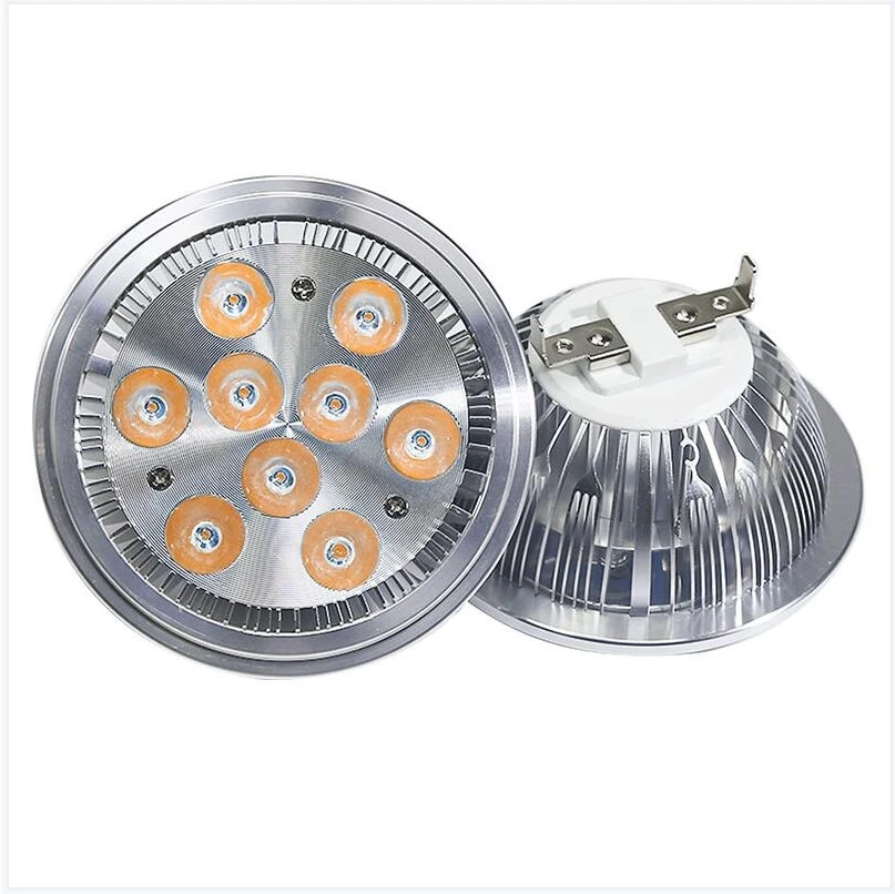 

9W AR111 led light DC12V AC85-240V G53 led 850lm Epistar chip led lighting lamp commercial light RoHS CE free shipping