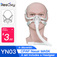 YUWELL Nasal CPAP Mask with Headgear Tube Silicon Gel Cushion for APAP CPAP Machine Sleep Apnea Anti Snoring CPAP Nasal Mask