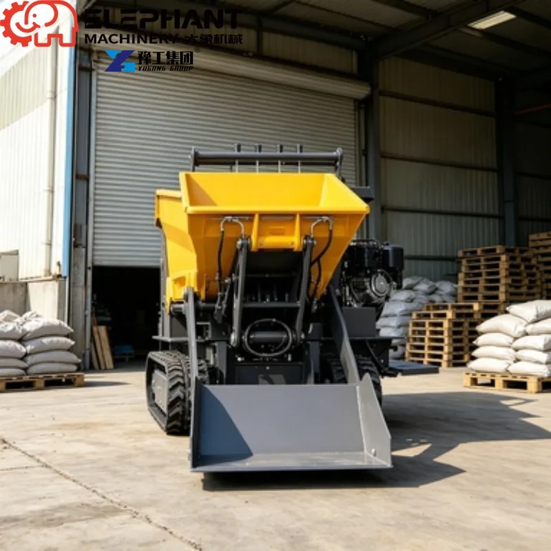 Mini Dumper 800kg Hydraulic Transporter, Custom Unloading Height To Match Different Delivery Trucks