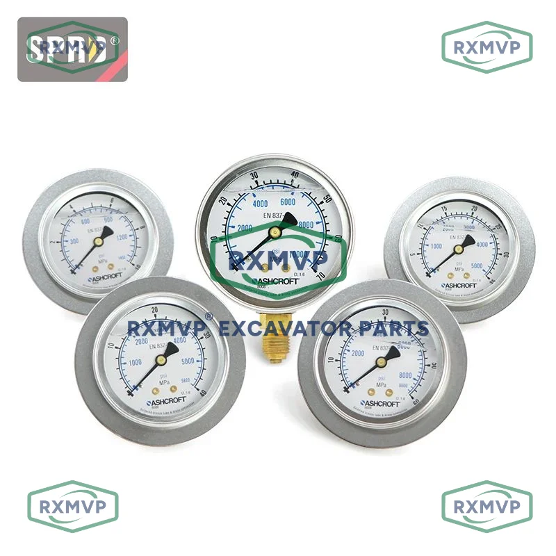 For Ashcroft Pressure Gauge En837-1 60mpa 5700psi Excavator RXMVP