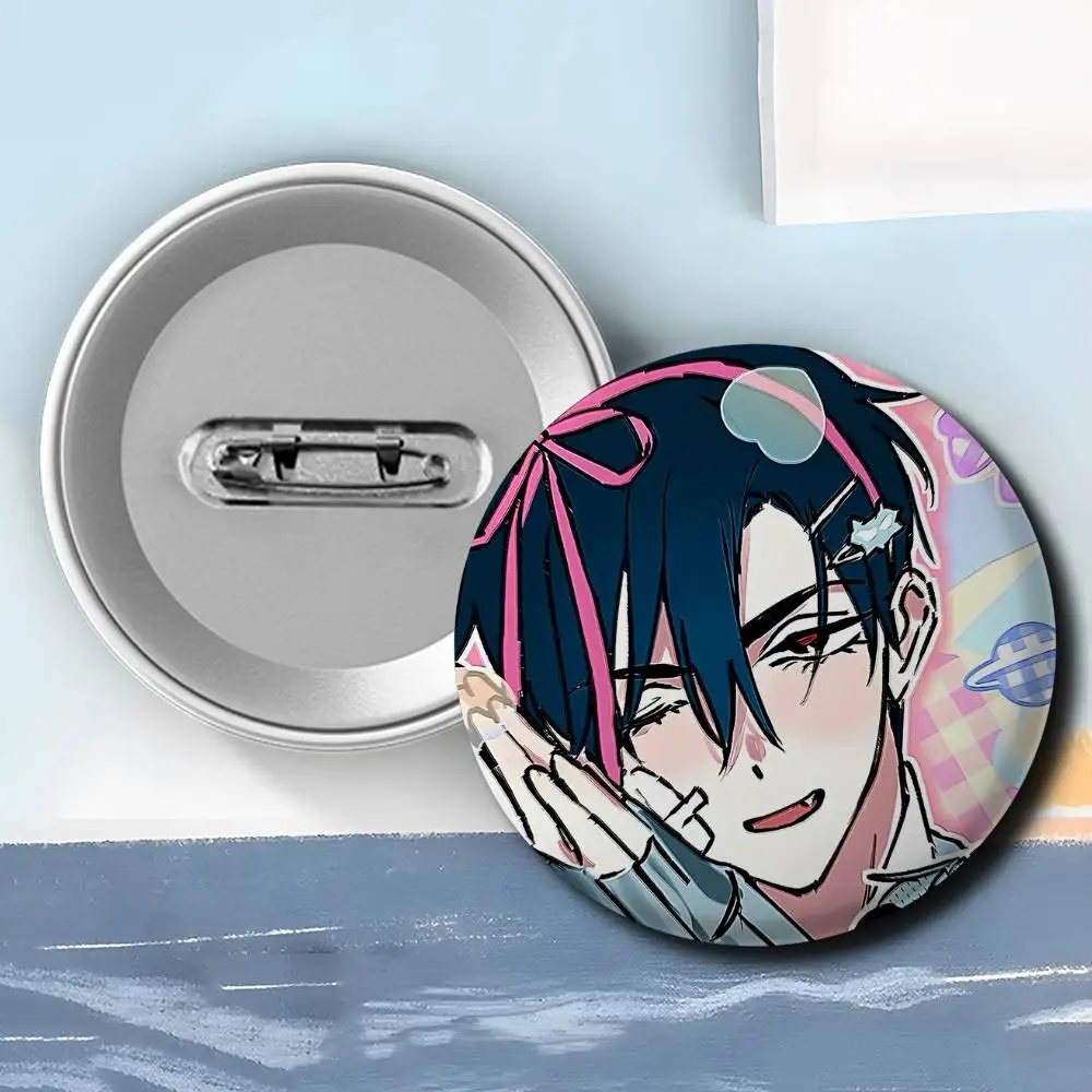 Alien Stage Anime Blechabzeichen 58mm Runde Brosche Ivan Till Mizi Luka Yu Sua Button Pin Rucksack-Deko Fan-Geschenk – Detail 7