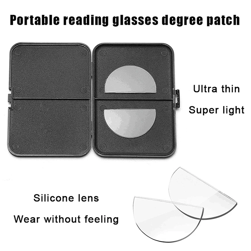 2 قطعة سيليكون السائل ثنائية البؤرة نظارات للقراءة عدسة عصا على العدسات طويل النظر التكبير قابلة لإعادة الاستخدام ثنائية البؤرة خفيفة العدسات #3