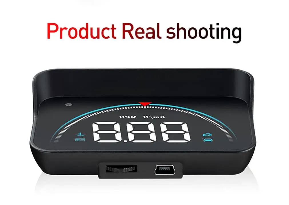 M8 Auto HUD Head-Up-Display OBD2 Geschwindigkeitswarnung Auto Elektronische Wassertemperatur LED Digital-Projektor Windschutzscheibe – Detail 17