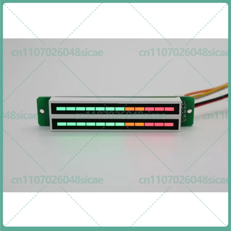 1-5pcs FOR Dual 12-Bit Stereo LED Music Spectrum Level Indicator 7 Green 2 Orange 3 Red