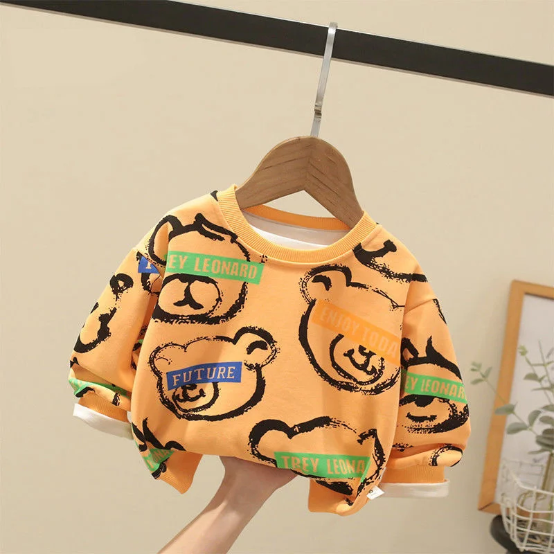 

Boys Hoodies Sweatshirts Cotton Tops Outwear 2024 Cartoon Spring Autumn Kids High Quality Children's Clothing