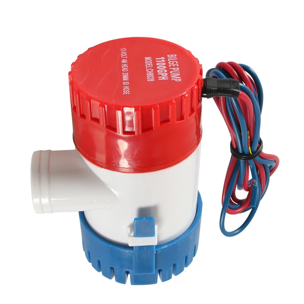 1100GPH 12V Electric Marine Submersible Bilge Sump Water Pump with Switch for Boat Yacht