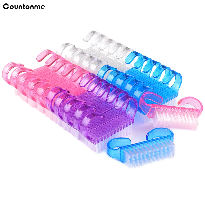

100Pcs Nail Art Brush Nail Dust Power Cleaning Brushes Remover Acrylic Nail Manicure Soft Remove Small Angle Nail Care Tools