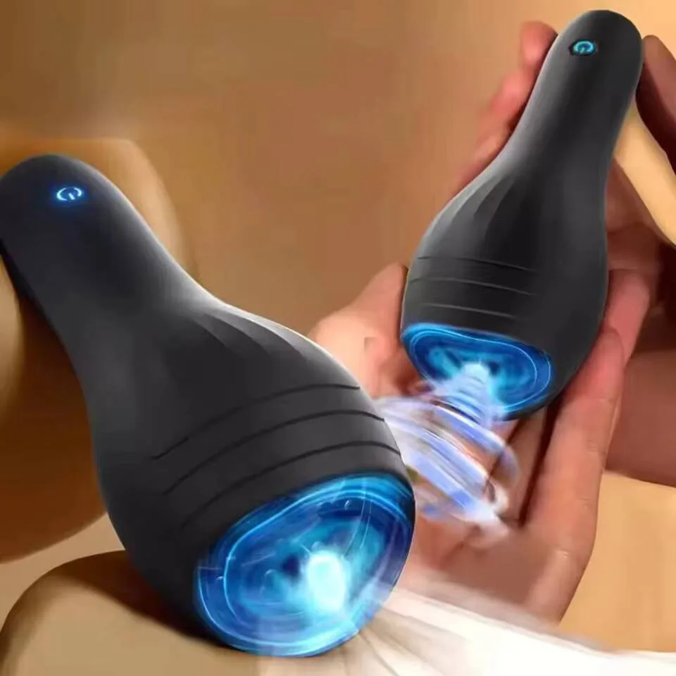 Handheld Penile Trainer Vibrating Aircraft Cup Product Male Masturbation Device Vibrator Sex Toy For Men Masturbating Mini Cup view 2